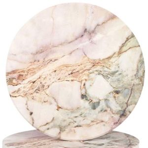 🌺Pink and Gold Marble Coaster Set and Cork Base🌺